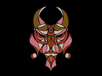 Demon Friend apparel design character demon demonic demons el diablo ipad mosaic procreate