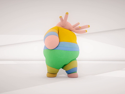 Chubby's got some Matrix moves ! 3d animation animator cg artist cgi character design motion graphics nft