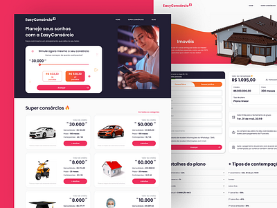 EasyConsócio | Plataforma para realizar consórcios ui ux