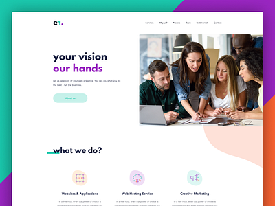 Company Landing Page