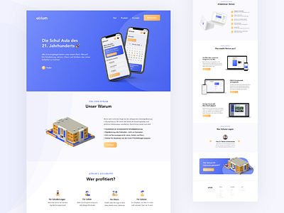 📚 Landing Page | Digital School Platform app design desktop landingpage minimalistic mobile mobile app school plattform ui ux ux design web design