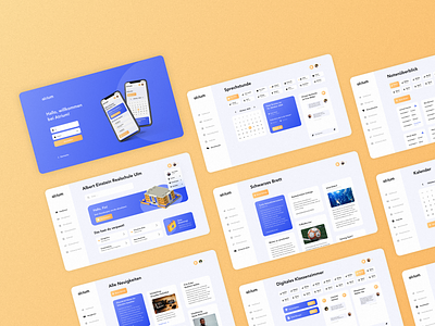 📚 Web App | Digital School Platform app colorful design desktop orange blue playful school plattform ui ux ux design web app