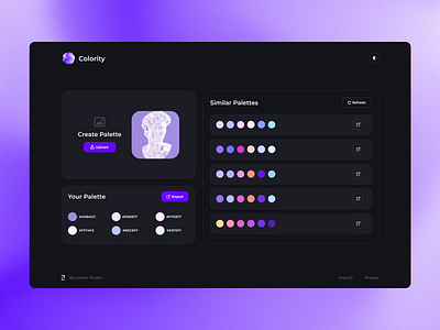 🎨 Colority | Image Color Palette Tool