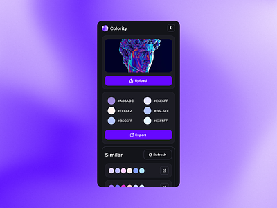 🎨 Colority | Image Color Palette Tool