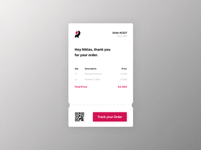 👨🏻‍💻 UX Design | E-mail Receipt