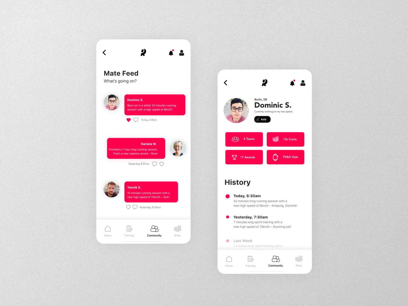 🏃🏻‍♂️ UX Design | Running App Community by Niklas Luther on Dribbble