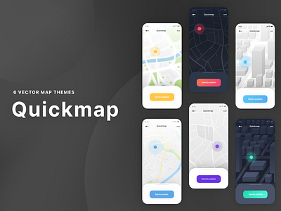 🧭 Vector Map Themes | Quickmap 3d map app city map clean map comic map dark map gps illustrative map light map location map themes maps minimalistic map mobile modern map svg maps tracking ui vector vector maps