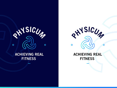 Physicum Branding Concept badge badge design badge logo badgedesign branding branding design design fitness fitness logo icon identity illustration logo logo design logodesign logotype mark personal trainer symbol typography