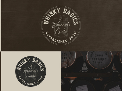 Whisky Basics: A Beginner's Guide 🥃 alcohol alcohol branding badge badge logo badges branding identity illustration logo logo design typography whisky