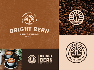 Bright Bean Coffee Company Branding Concept badge badge logo badgedesign bold branding branding concept bright bean coffee coffee badge coffee bean coffee cup coffeeshop identity logo modern vintage