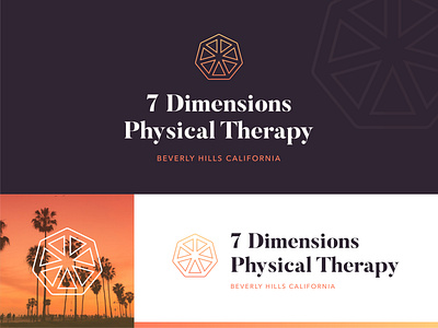 7 Dimensions Physical Therapy Branding Concept 🌅 bold brand identity branding branding agency branding design concept gradient logo logo design logodesign logotype luxury luxury logo mark physical physical therapy sophisticated sunrise sunset
