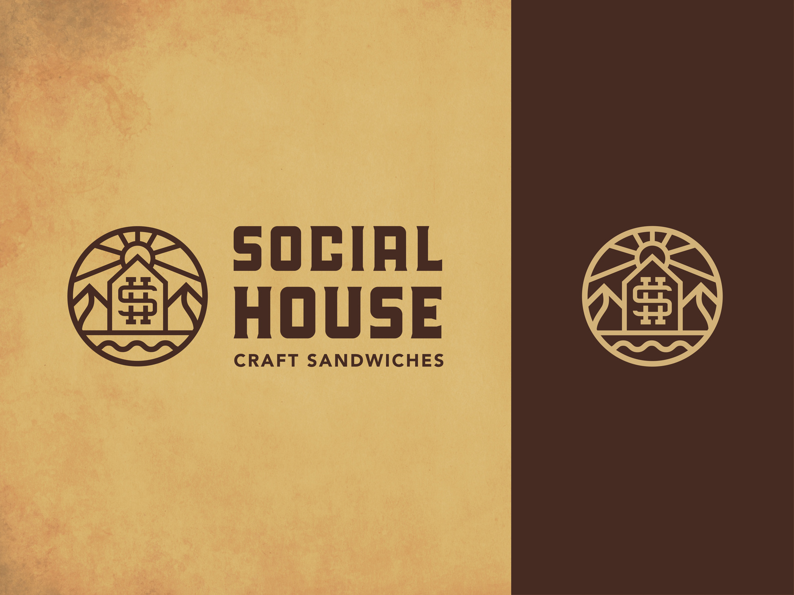 Social House Craft Sandwiches Logo 🏞 by Jake Warrilow on Dribbble