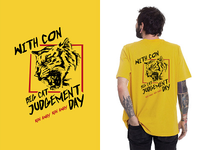 With Confidence Big Cat Judgement Day T-shirt 🐯