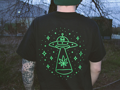 420 Stay Medicated T-shirt 🌿 420 abduction alien badge cannabis cannabis branding flying saucer hemp herbalmedicine indica marijuana marijuana branding plant plant medicine sativa ufo weed weed logo weeds brand