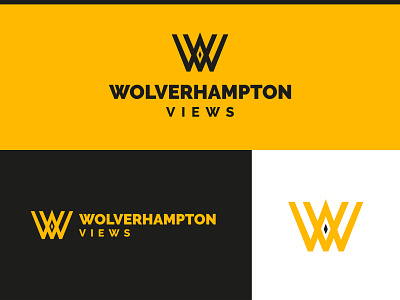 Wolverhampton Views Monogram Logo badge branding city design identity illustration logo logo design midlands monogram monogram logo staffordshire typography west midlands wolverhampton