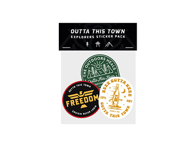 Outta This Town Explorers Sticker Pack