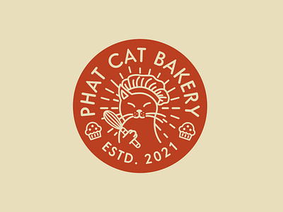 Phat Cat Bakery Badge logo