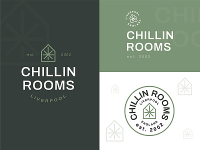 Chillin Rooms Logo cannabis cannabis branding cbd chilling community health hemp identity liverpool marijuana medication mental health plant seed stay medicated typography weed