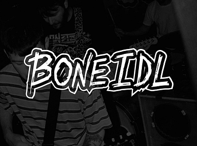 BONE IDL Band Logo alternative band band logo hand drawn type merchandise music pop punk punk rock band rock music typography uk