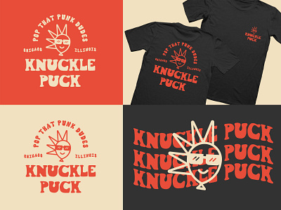 Knuckle Puck Pop That Punk Dudes Design alternative badge band bands design knuckle puck lockup mascot pop punk print quirky screen print