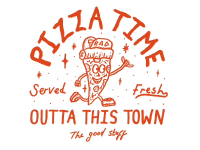 PIZZA TIME badge food hand drawn hand drawn design mascot pizza pizza badge pizza mascot rad t shirt