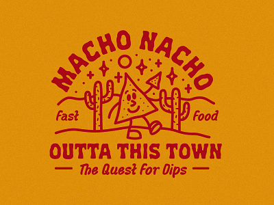 MACHO NACHO badge badge design branding cartoon character creative design food fun guy illustration lockup logo design mascot mexican mexico nacho typography vector vibes
