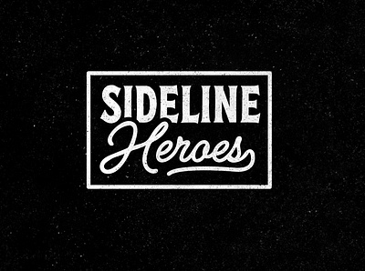 Sideline Heroes Band Lockup badge band band logo bold branding creative creative design design grunge identity illustration lettering logo logo design monogram punk simple typography vintage vintage badge