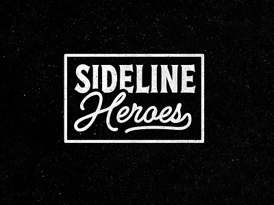 Sideline Heroes Band Lockup badge band band logo bold branding creative creative design design grunge identity illustration lettering logo logo design monogram punk simple typography vintage vintage badge