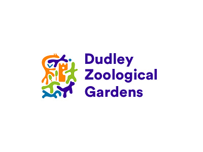Dudley Zoological Gardens Logo animals branding icon identity illustraton logo logo deisgn safari typography zoo