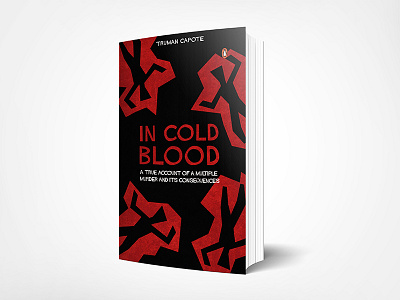 In Cold Blood Saul Bass Inspired Book Cover abstract book book cover branding death illustration in cold blood murder penguin books redesign saul bass typography