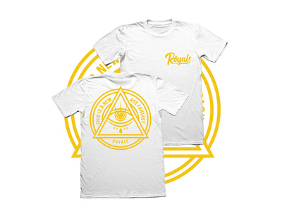 Royals Third Eye T-shirt badge band band merchandise clean clothing conspiracy eye identity illuminati logo logo design merchandise pop punk t shirt third eye typography vector