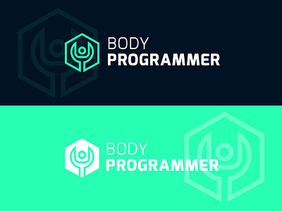 Body Programmer Logo brand design brand identity branding branding design fitness fitness logo gym gym logo health logo logo modernism logodesign logotype person personal brand personal trainer spanner