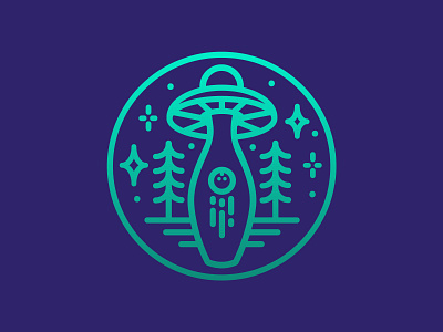 UFO Bowling 🎳🛸 alien aliens badge badge logo badgedesign bold bowling bowling ball bowling pin clean illustration lineart linework simple space spaceship typography ufology ufos universe