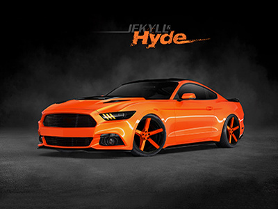 Jekyll & Hyde Concept compositing jekyll hyde mustang orange painting photoshop