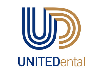 United Dental brand branding corporate health services healthcare logo typogaphy