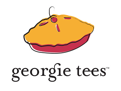 georgie tees brand branding fashion illustration logo typography vector