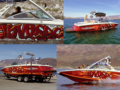 LoveSac Boat brand branding corporate culture illustration logo mastercraft typography vehicle wrap