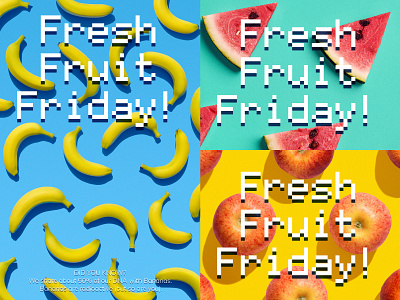 FRESH FRUIT FRIDAYS! corporate healthcare poster poster art wellness