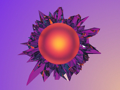 Abstract 3d glass explosion. 3d 3d art abstract abstract art color concept explosion gradient sun