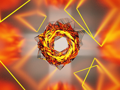 Ring, abstract 3d 3d 3d art abstract abstract art artwork blender blender3d color concept design explosion facets geometic glass illustration simple