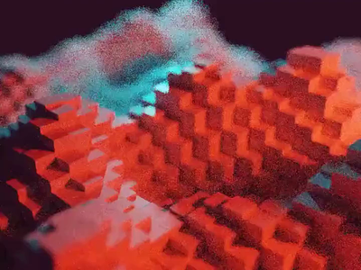 Some block motion with noize 3d 3d art 3d motion abstract blender blender3d design motion