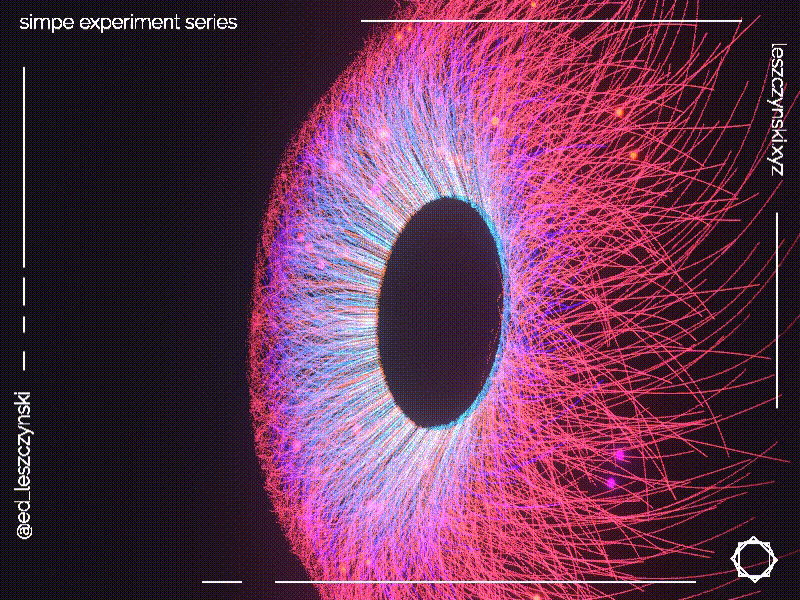 The Eyehole 3d 3d art abstract animation artwork blender eevee eye glow glow in the dark loop motion design space