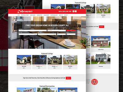 Bergen County Realty real estate web design