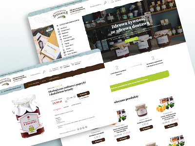 Spiżarnia Bronowicka cms design e-commerce food food and drink food app mobile ui ux webdesign website