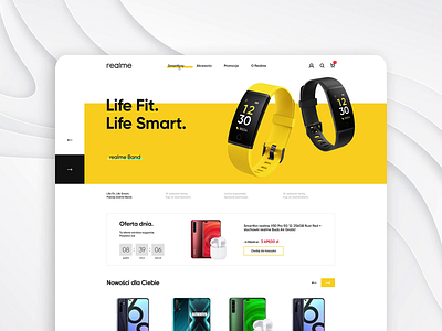 realme.pl b2b b2c cms e commerce huawei iphone mobile samsung shop smartphone smartwatch store ui ux webdesign website