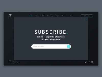 Subscribe Form Concept