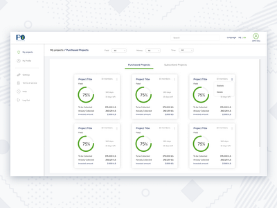 Dashboard for IPO project