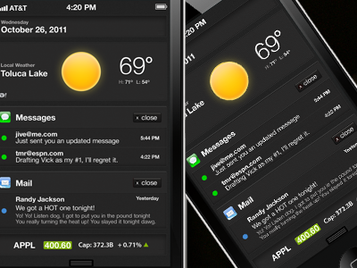 Notification Center rebound