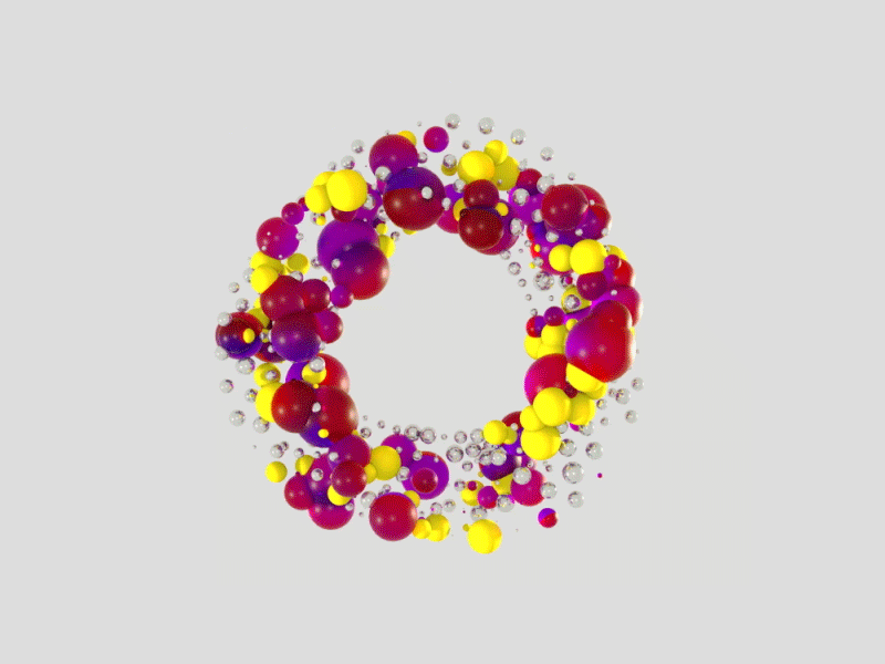 First Dribbble! c4d cinema4d design generative motion graphics octane render octanerender