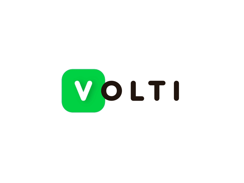 VOLTI - logo animation 2d animation branding explosion gif logo motion typography ui